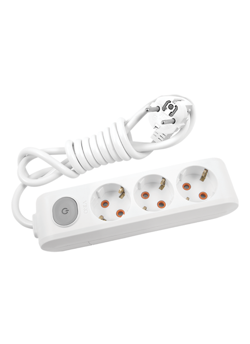 320 MULTI-LET Üçlü Priz Anahtarlı Topraklı Ç.K. - Görsel 1