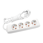 MULTI-LET Dörtlü Priz Topraklı Ç.K.