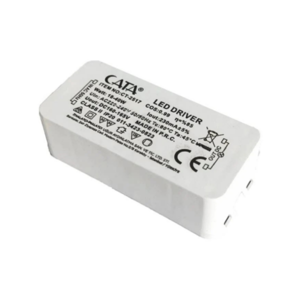 Cata CT‑2517 18‑36 W LED Driver – 18-36 W Spot/Panel İçin Güç Kaynağı