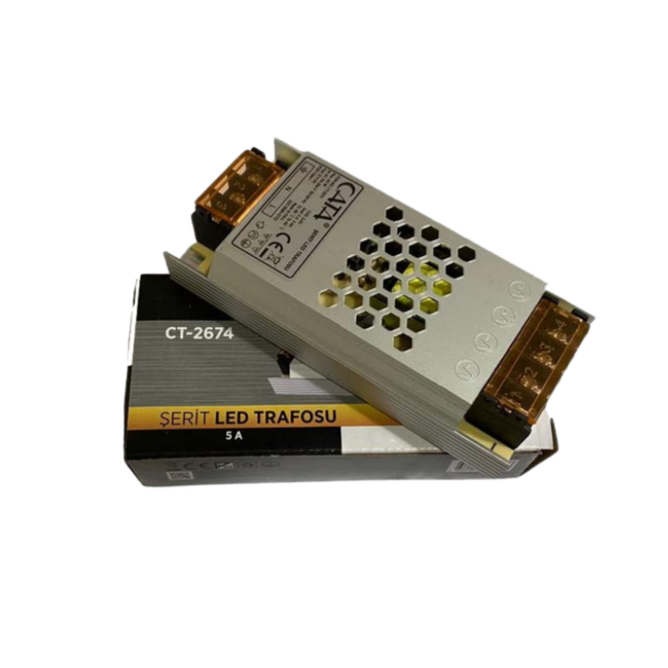 Cata CT-2674 5A / 60W Süper Slim Şerit LED Trafosu