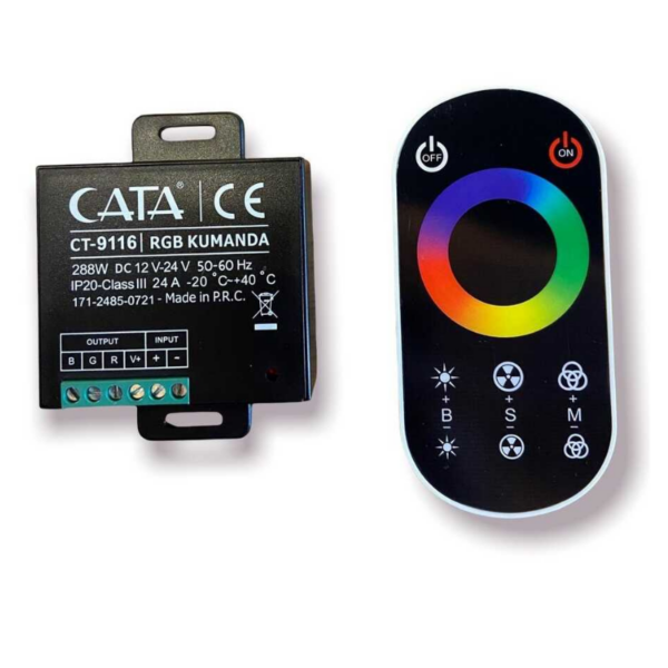 Cata CT-9116 24A RGB Şerit LED Kumandası – Siyah