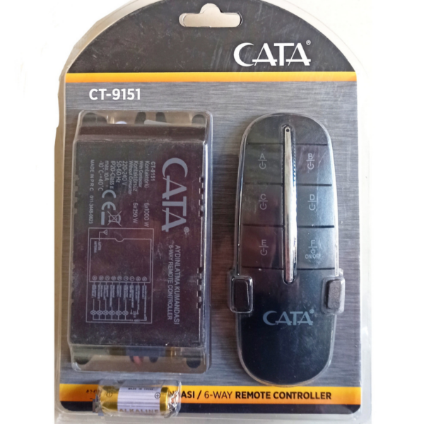 Cata CT-9151 6’lı Avize Kumandası – 6 Kanal Uzaktan Kumanda